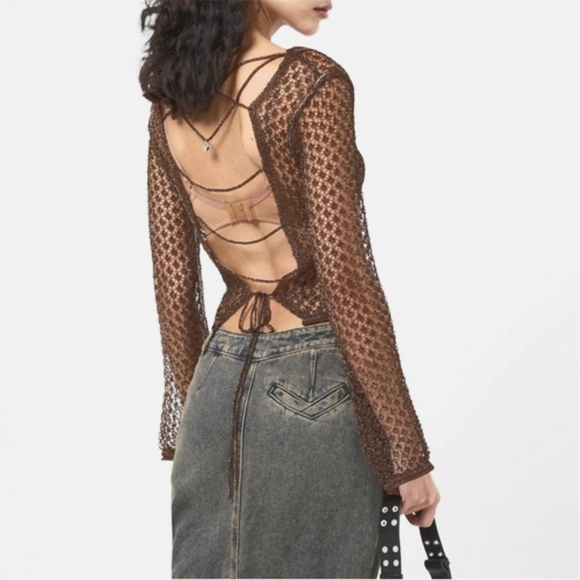 House Of Sunny-NWOT Armour Knit Top - Picture 3 of 8